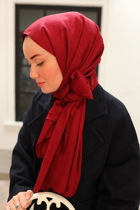 شال زرشکی زنانه Silk Home - کد 891190308