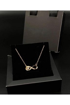 گردنبند استیل ( فولاد ) رنگی زنانه روکش طلا aromahediye - کد 891239760