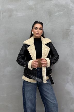کاپشن مشکی زنانه بیکر msm fashion - کد 794811174