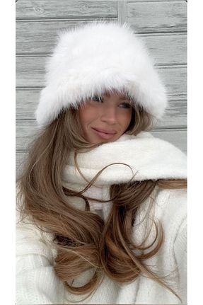 کلاه نباتی زنانه خز مصنوعی Luminos Butik - کد 857847829