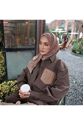 شال قهوه ای زنانه جاز ARMANDA - کد 856103153