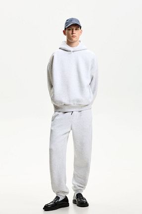 سوئیشرت طوسی مردانه ساده Bershka - کد 891365960