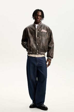 کت قهوه ای مردانه Relaxed Bershka - کد 891365459