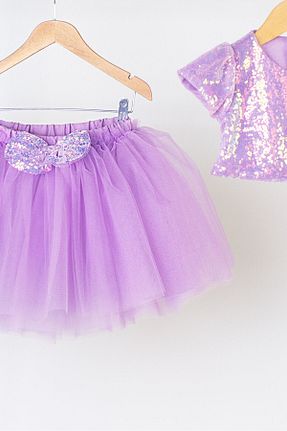 لباس بنفش بچه گانه بافتنی DUCA - کد 861290258