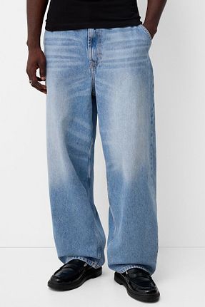 شلوار جین آبی مردانه رگولار Bershka - کد 891367126