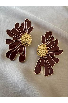 گوشواره جواهر زرشکی Pelin Aksesuar - کد 892361290