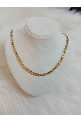 گردنبند استیل ( فولاد ) طلائی استیل (فولاد) NİŞANTAŞI ACCESSORİES - کد 891375220
