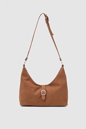 کیف دوشی قهوه ای زنانه جیر Shule Bags - کد 891368607