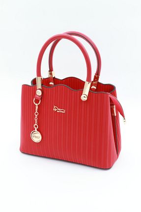 کیف دوشی قرمز زنانه چرم مصنوعی Polo Of Colors - کد 891405184