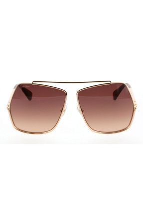 عینک آفتابی طلائی زنانه UV400 Maxmara - کد 799886776