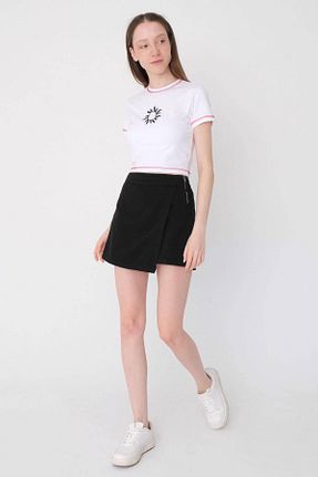 شلوارک و برمودا مشکی زنانه فاق بلند Addax - کد 690944947