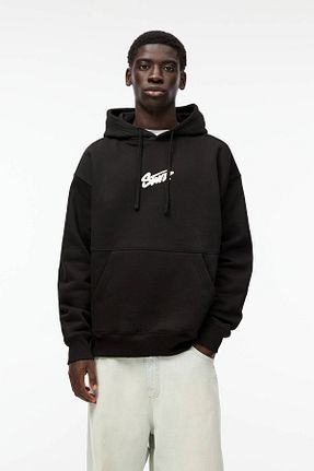 سوئیشرت مشکی زنانه چاپی Pull & Bear - کد 864747085