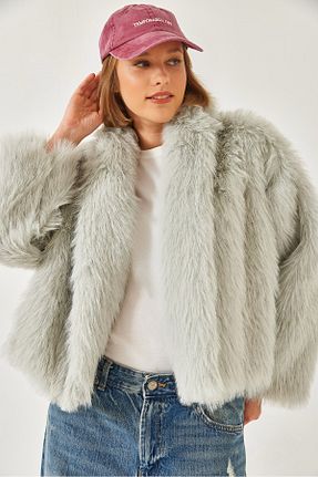 کت طوسی زنانه Straight Bianco Lucci - کد 892446539