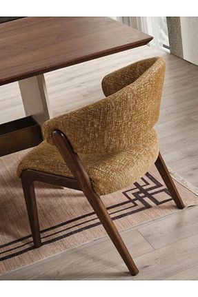 صندلی ناهار خوری قهوه ای چوب Gazzini furniture - کد 891443059