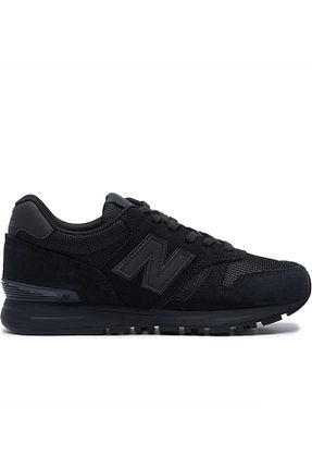 کفش پیاده روی مشکی زنانه چرم اصل New Balance - کد 892446063