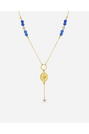 گردنبند نقره طلائی زنانه 925 عیار MEKS PRIVE - کد 891523145