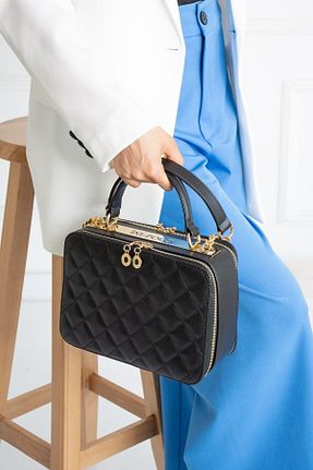 کیف دوشی مشکی زنانه چرم مصنوعی Polo Of Colors - کد 891533424