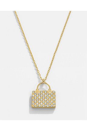 گردنبند نقره طلائی زنانه 925 عیار MEKS PRIVE - کد 891523212