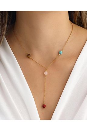 گردنبند نقره طلائی زنانه 925 عیار MEKS PRIVE - کد 891523598