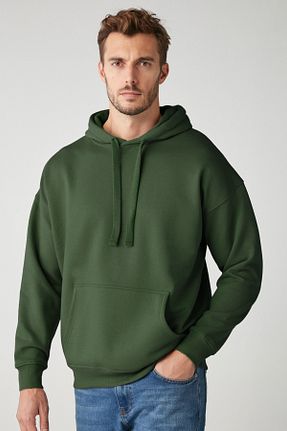 سوئیشرت سبز مردانه ساده GRIMELANGE - کد 891540020