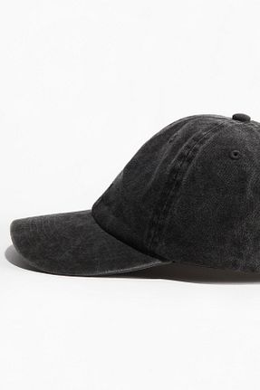 کلاه مشکی مردانه پنبه ای H&M - کد 891558220