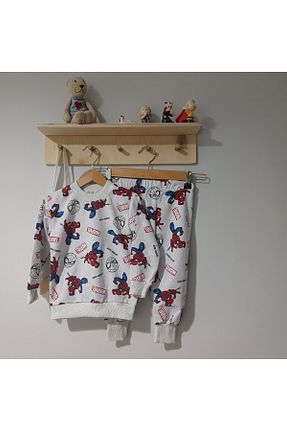 ست بالاتنه و پائین تنه طوسی بچه گانه بافتنی Seakids - کد 886996103
