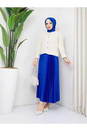 دامن آبی زنانه پارچه ALYAM BUTİK - کد 891629691