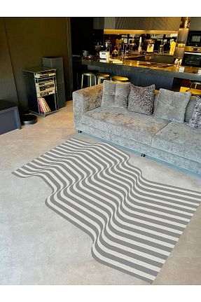 فرش طوسی قابل شستشو Rugs Modern Halı - کد 891171883