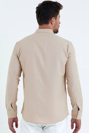 پیراهن بژ مردانه اسلیم فیت CoolLook - کد 891647171