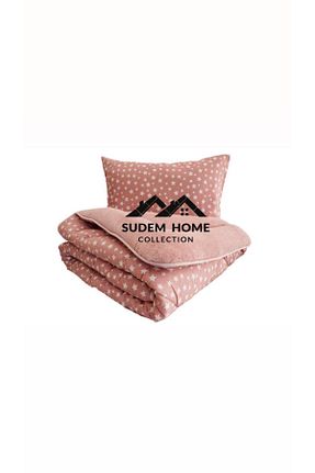 ست لحاف و روکش لحاف و روکش بالش صورتی کش دار Sudemhome - کد 838185133