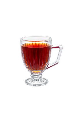 فنجان چای نارنجی شیشه Madame Coco - کد 891650799
