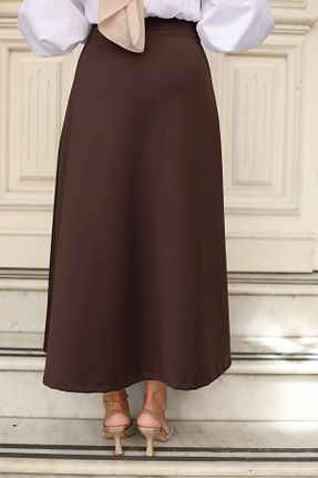 دامن قهوه ای زنانه لیکرا MODA - کد 886761883
