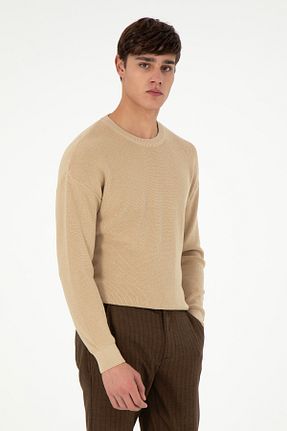 پلیور بژ مردانه ساده U.S. Polo Assn. - کد 891701768