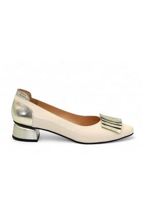 کفش پاشنه بلند کلاسیک نباتی زنانه چرم خالص Gizzelli shoes - کد 892705418