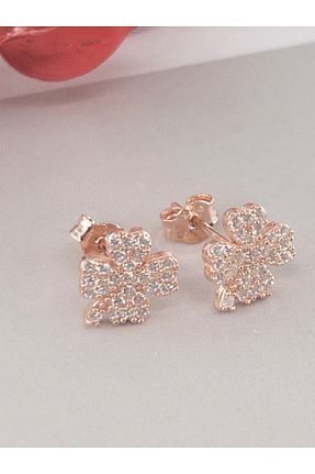 گوشواره نقره صورتی زنانه 925 عیار Siya Silver - کد 815041993