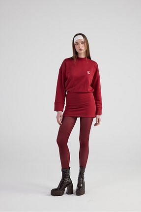 لباس زرشکی زنانه بافتنی HOLLY LOLLY - کد 810014226