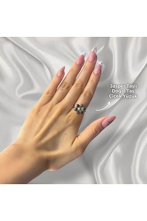انگشتر جواهر طوسی زنانه سنگ طبیعی Elifsu Jewelry - کد 891731958