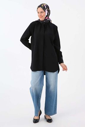 تونیک حجاب مشکی زنانه مخلوط ویسکون ALLDAY - کد 891743135