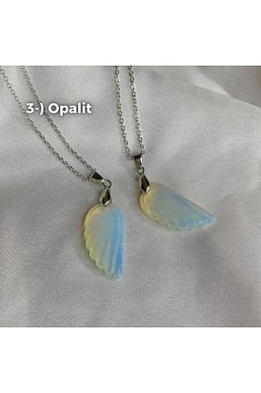 گردنبند جواهر متالیک زنانه سنگ طبیعی Elifsu Jewelry - کد 891493186
