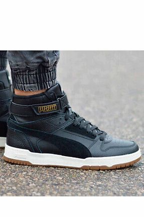کفش پیاده روی مشکی مردانه چرم اصل Puma - کد 449704756