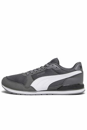 کفش پیاده روی طوسی مردانه میکروفیبر Puma - کد 772461855