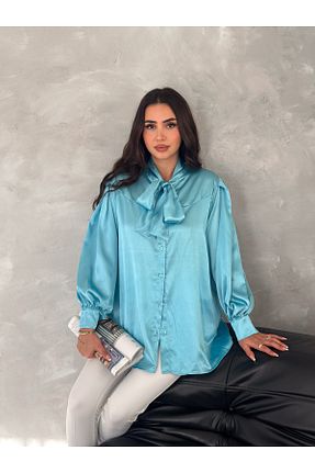 پیراهن فیروزه ای زنانه رگولار Amorti - کد 891764009