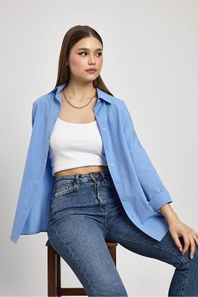 پیراهن آبی زنانه رگولار Rays - کد 822958683
