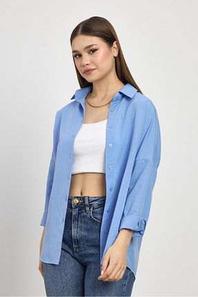 پیراهن آبی زنانه رگولار Rays - کد 822958683