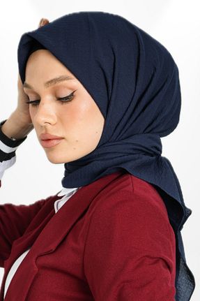 شال سرمه ای زنانه پلی استر hijabchi - کد 892743323