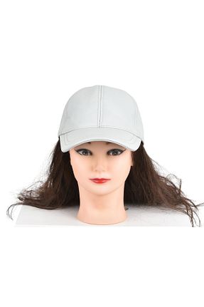 کلاه طوسی زنانه چرم مصنوعی MODASEYRAN - کد 891758067