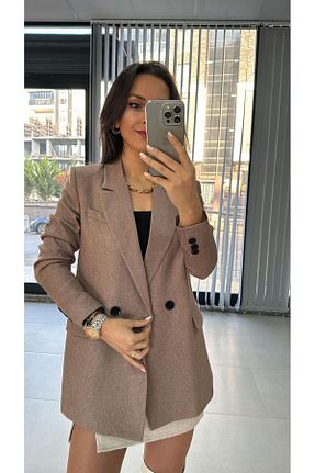 کت قهوه ای زنانه رگولار caddstore - کد 891751097