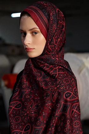 شال مشکی زنانه پلی استر Madame Polo - کد 891759811