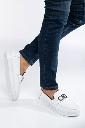 کفش آکسفورد سفید مردانه چرم خالص Zegeshoes - کد 892850912