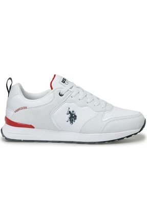 کفش اسنیکر سفید مردانه بند دار U.S. Polo Assn. - کد 817499270